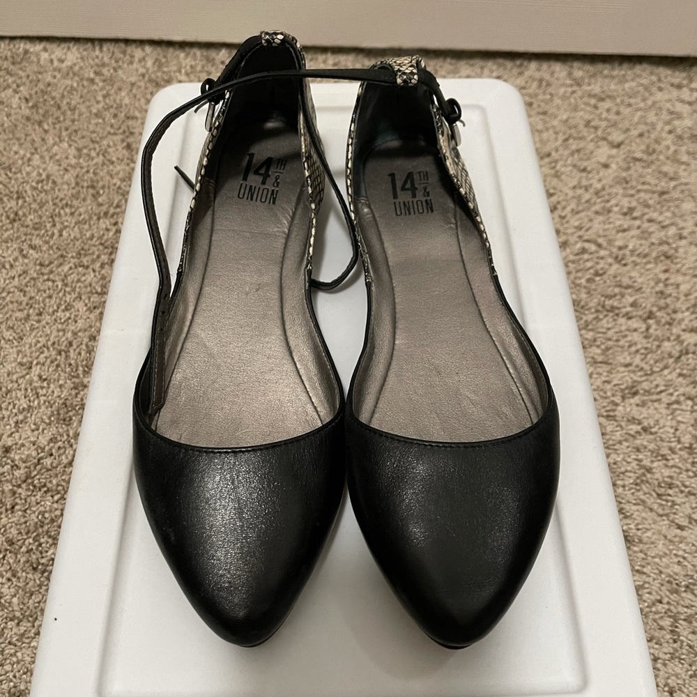 14th & Union ballet flats with ankle strap